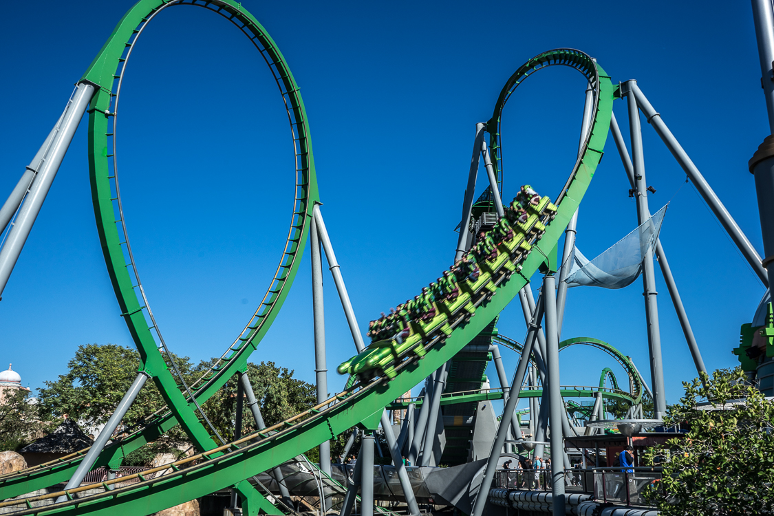 The Incredible Hulk Coaster at Universal's Islands of Adventure